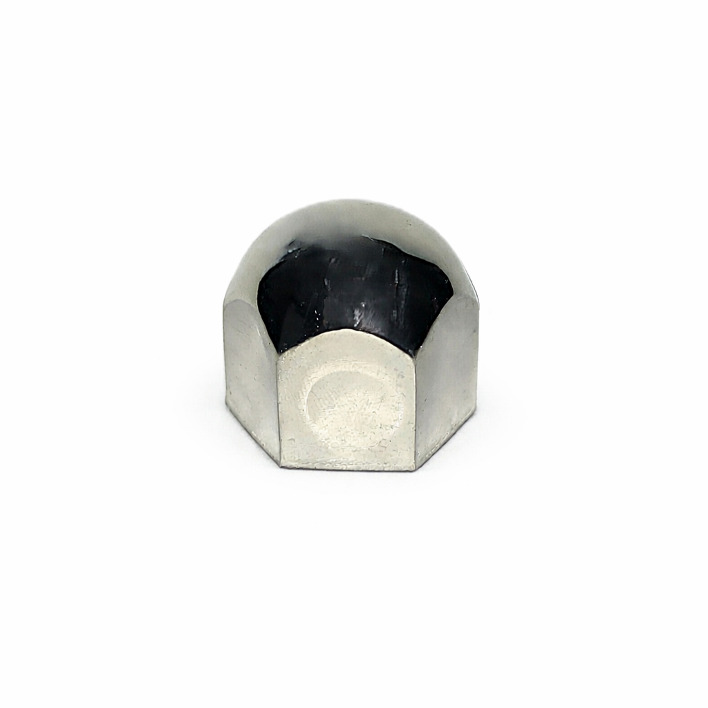 Nut Cover, 1 1/8''Diameter, 1 3/16'' Height, Stainless Steel, Blister Pack