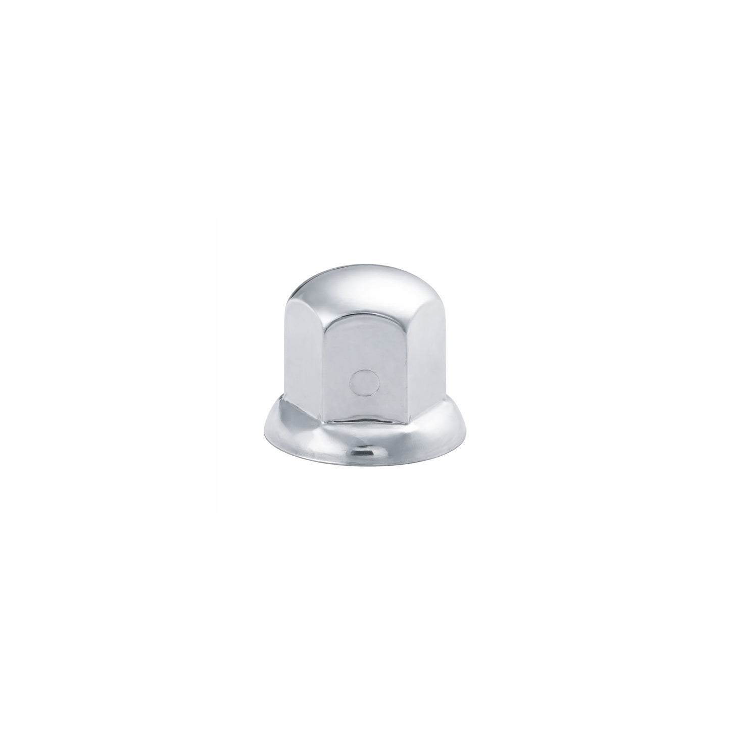Nut Cover, 32mm Diameter, 2-1/8" Height, Stainless Steel, w/Flange, Blister Pack