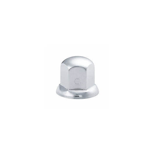 Nut Cover, 32mm Diameter, 2-1/8" Height, Stainless Steel, w/Flange, Blister Pack