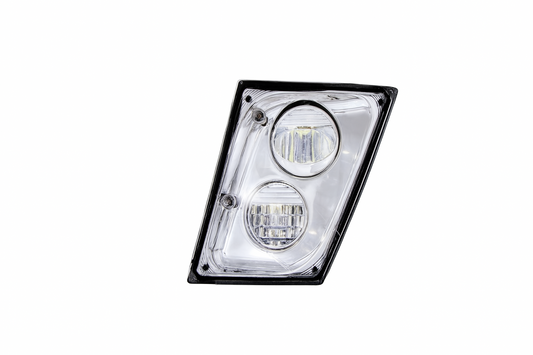 Driver Side, Fog Light & Driving Light , Chrome Housing, LED