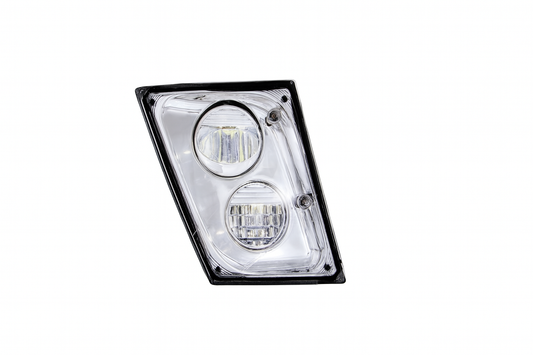 Passenger Side, Fog Light & Driving Light, Chrome Housing, LED