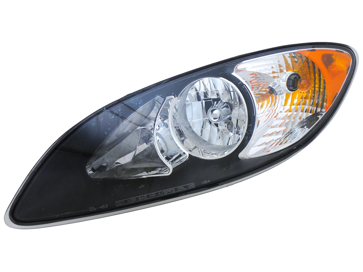 Driver Side , Black Housing, Halogen