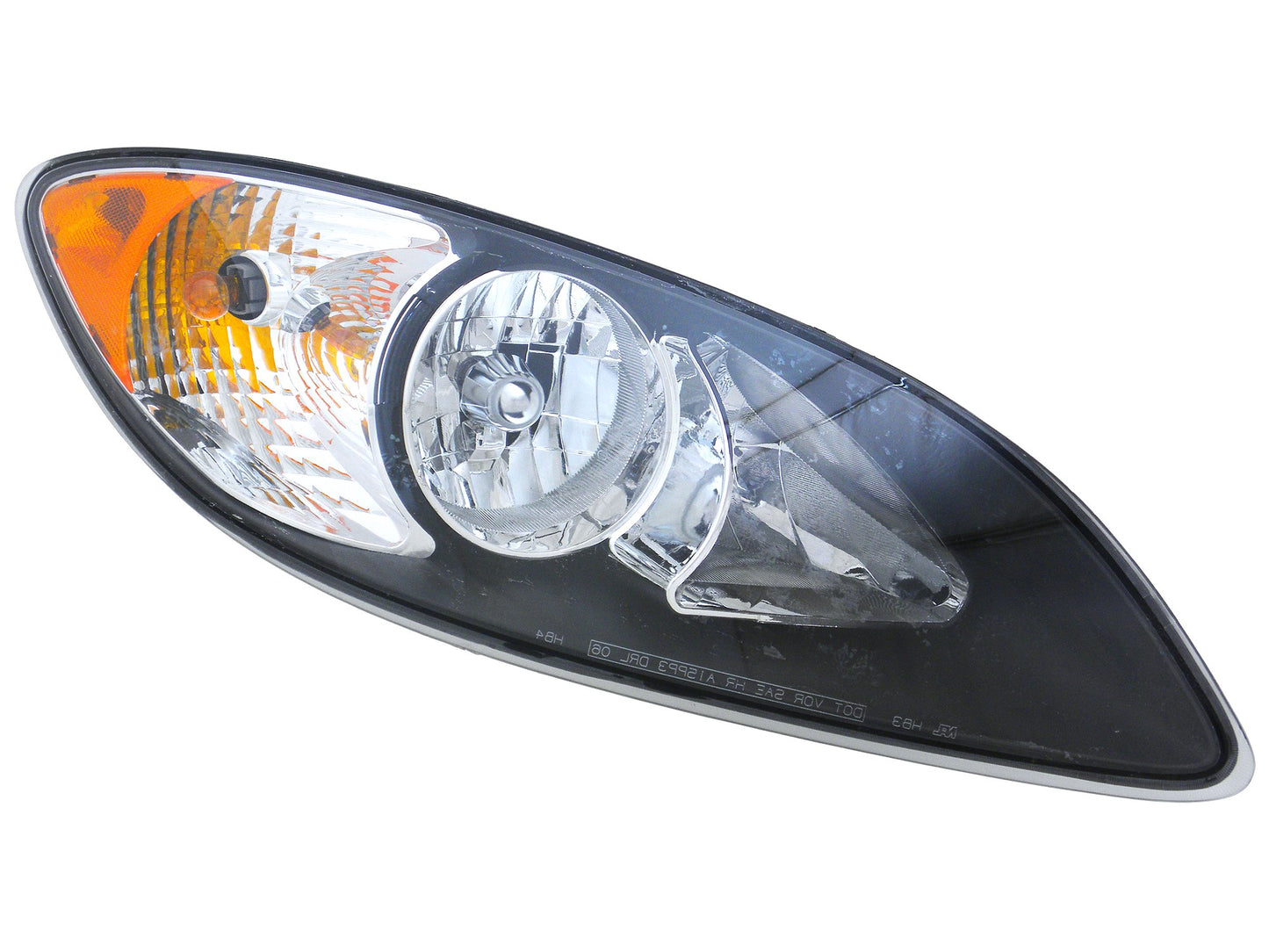 Passenger Side , Black Housing, Halogen