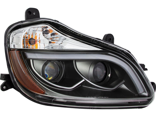 Passenger Side, Black Housing, LED Projection, LED DRL