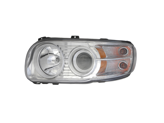 Driver Side, Projection Low Beam, Chrome Housing, Halogen
