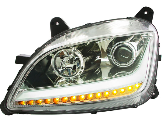 Driver Side, Projection Low Beam, Halogen, LED Turn Signal, LED DRL