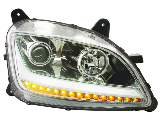 Passenger Side, Projection Low Beam, Halogen, LED Turn Signal, LED DRL