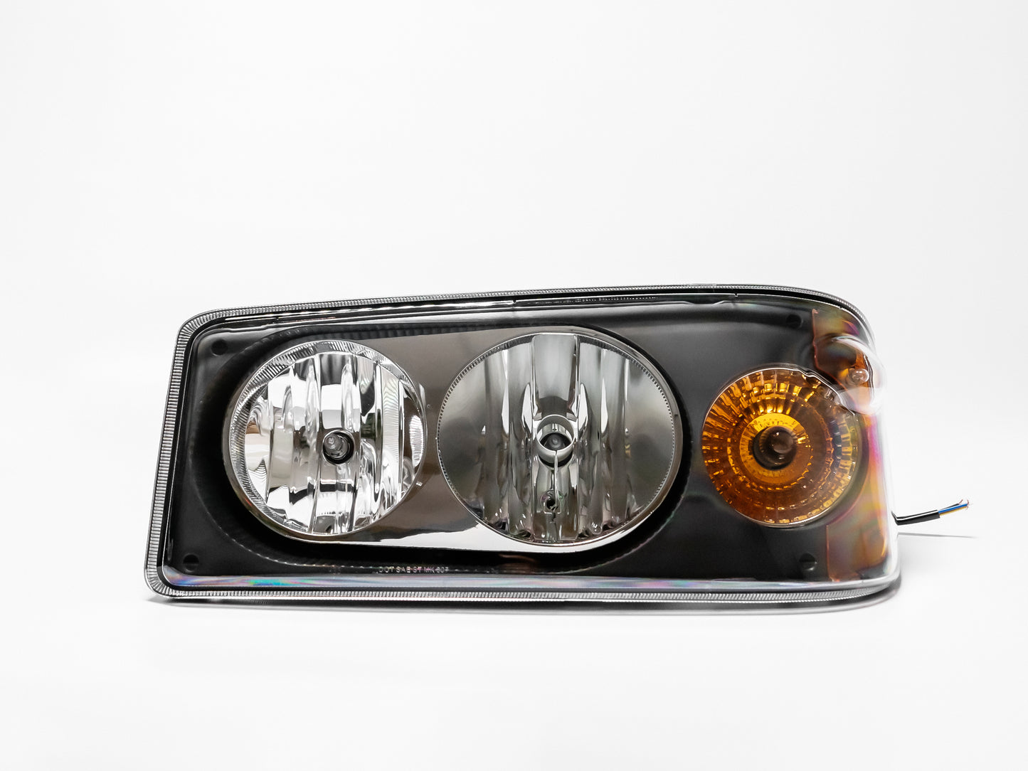 Headlamp Driver Side, Black Housing, Halogen