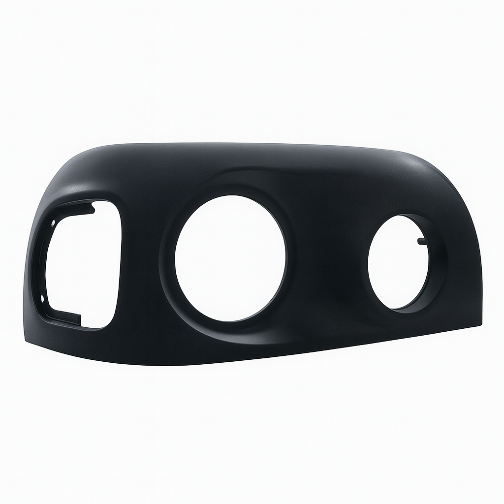 Passenger Side Headlight Bezel, Matte Black
