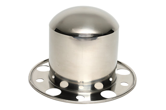 Rear Axle Cover Kit with Non-Removable Baby Moon Cap, 9'' Height, (5) 1”, (5) 1.88” Lug, Hub-Piloted, Chrome