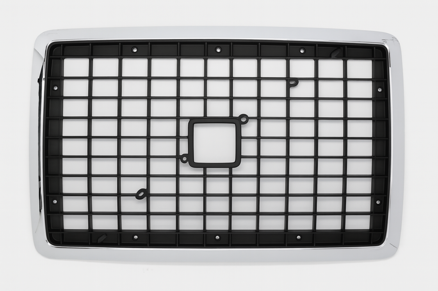 Grille, ABS Chrome/Black, with Bug Screen, with Hardware