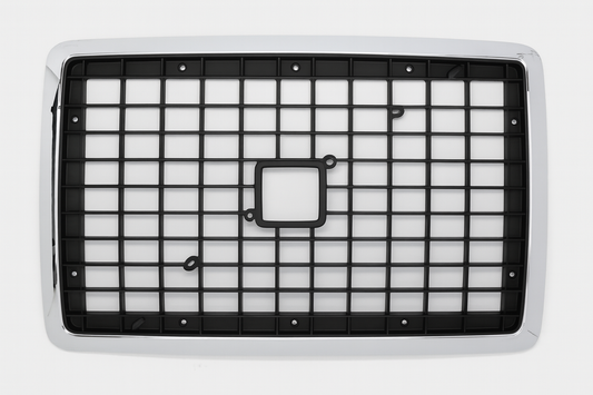 Grille, ABS Chrome/Black, with Bug Screen, with Hardware