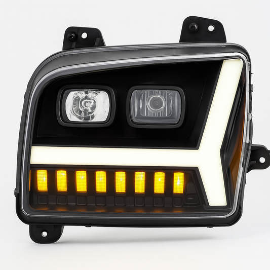Driver Side, Black, LED