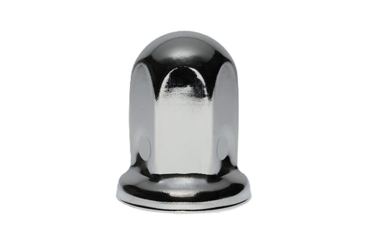 Nut Cover, 33mm Diameter, 64mm Height, Tall Boy, with flange, Chrome