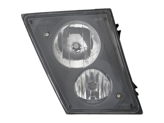 Passenger Side, Fog & Driver Light, Black Housing, Halogen