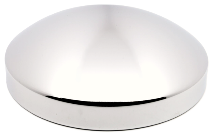 Rear Hub Cap, 8'' ID, 2.75'' Height, Stainless, Baby Moon
