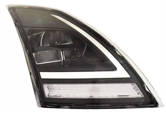 Passenger Side Headlight (Baseline), Black Housing, LED
