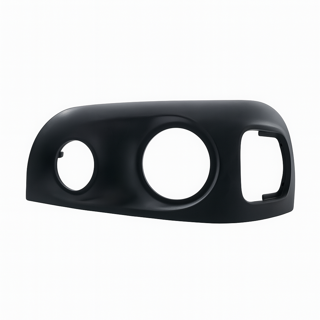 Driver Side Headlight Bezel, Matte Black
