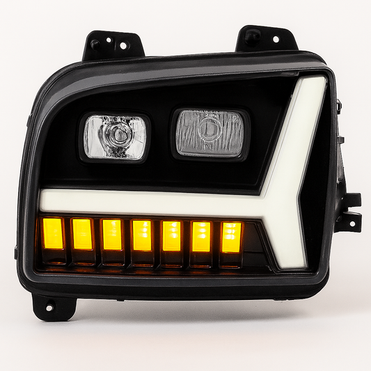 Driver Side, Black Housing, Full LED with Sequential Function