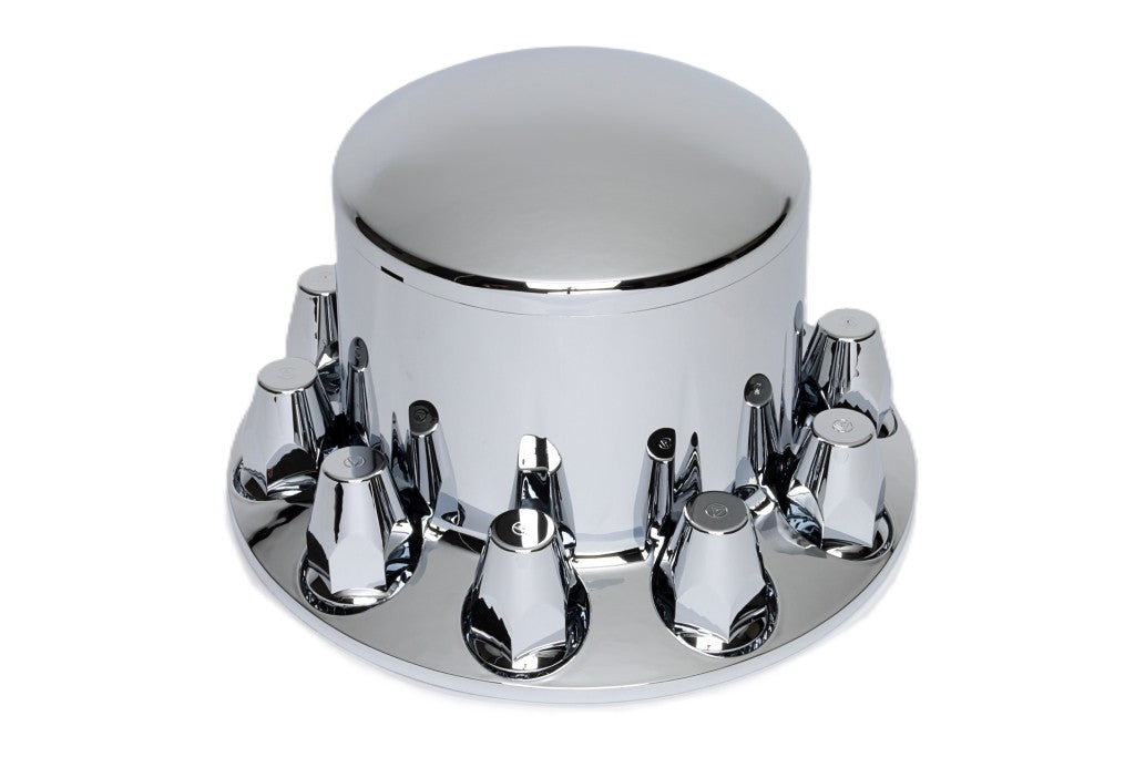 Baby Moon ABS Axle Cover Kit, 1 Rear, Chrome, w/Removable Cap, 
 33 mm Push-On Classic Nut Covers