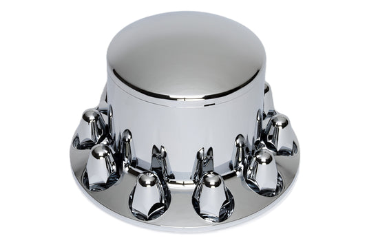 ABS Rear Cover Kit with Removable Cap, 10 Lugs, 1.5'' Nut Cover size, Push-On, with flange