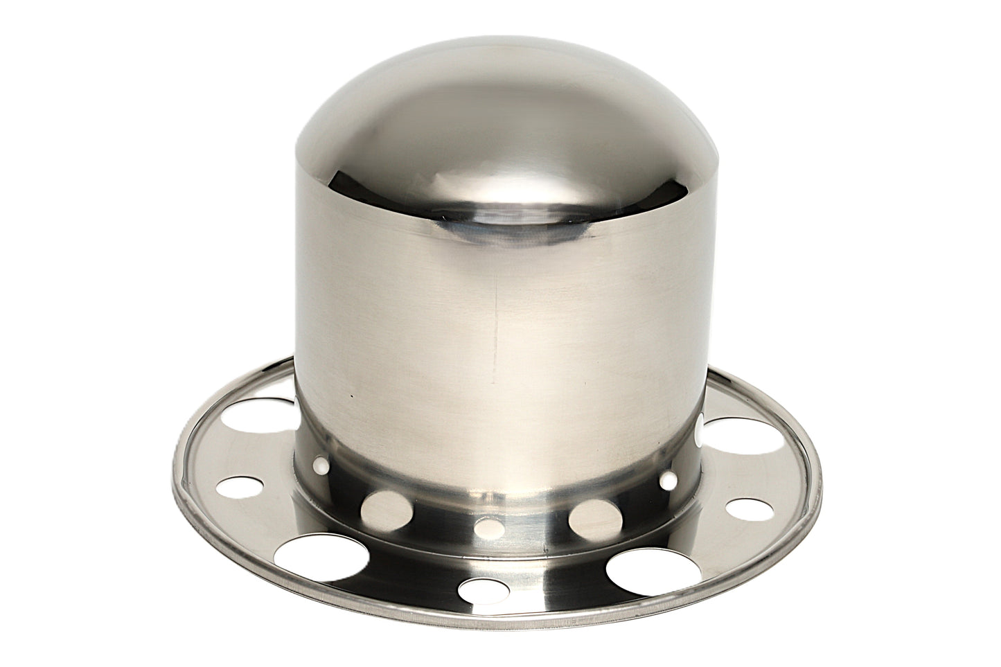 Rear Axle Cover Kit with Non-Removable Baby Moon Cap, 9'' Height, (5) 1”, (5) 1.88” Lug, Hub-Piloted, Chrome