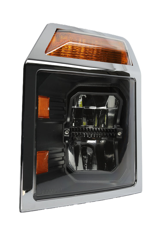 Mack Anthem Driver Side Headlight, LED, Black Housing