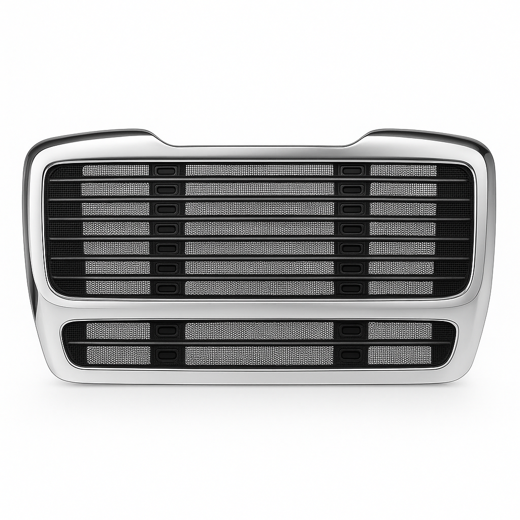 Freightliner M2-106/M2-112 Grille, 2002-2018, Chrome ABS with Bug Screen
