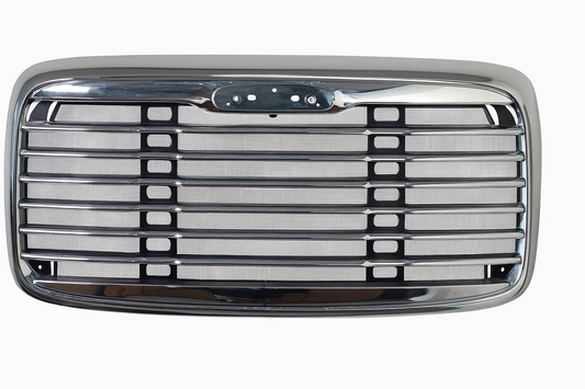 Freightliner Columbia Grille, 2000+, Chrome ABS with Bug Screen
