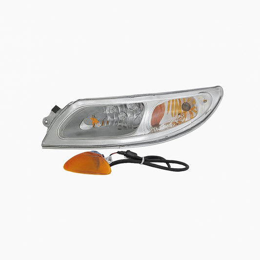 Driver Side, Chrome Housing, w/Turn Signal