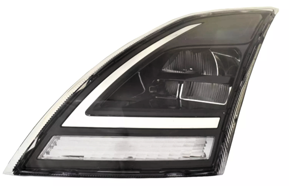 Driver Side Headlight (Baseline), Black Housing, LED