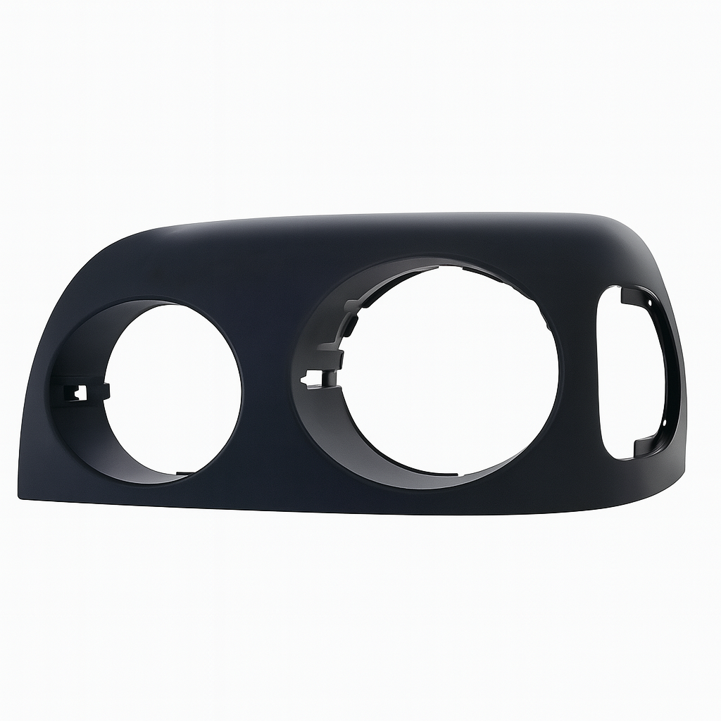 Driver Side Headlight Bezel, Gloss Black