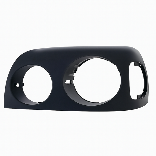Driver Side Headlight Bezel, Gloss Black