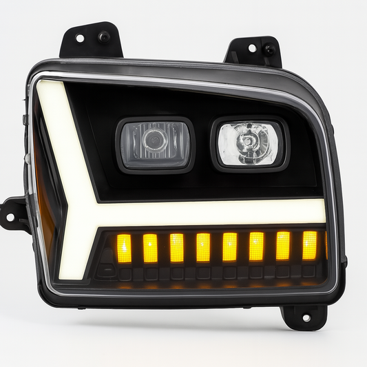Passenger Side, Black, LED