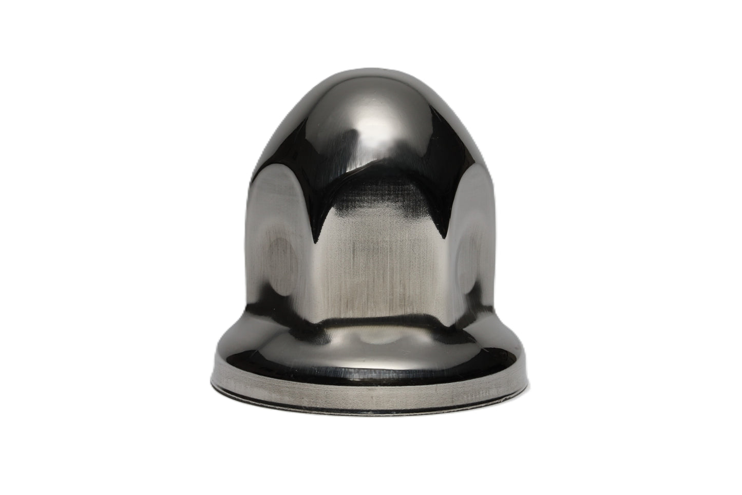 Nut Cover, 33mm diameter, 50mm Height, Bullet Style, with flange, Stainless Steel