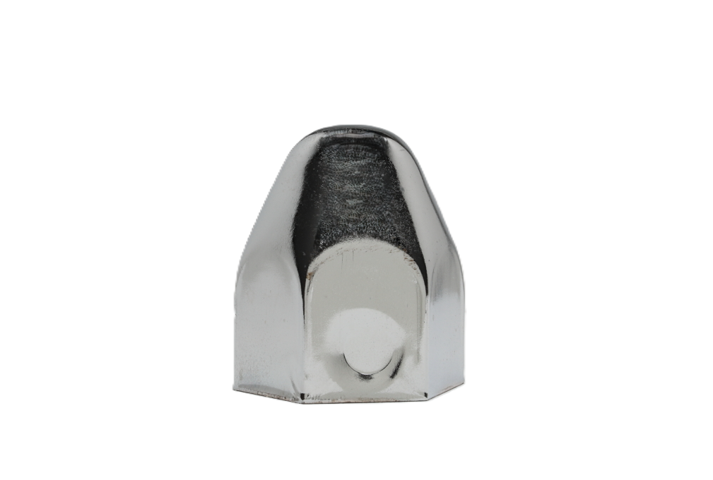 Nut Cover, 1.5'' Diameter, 2'' Height, Bullet-Style, Chrome