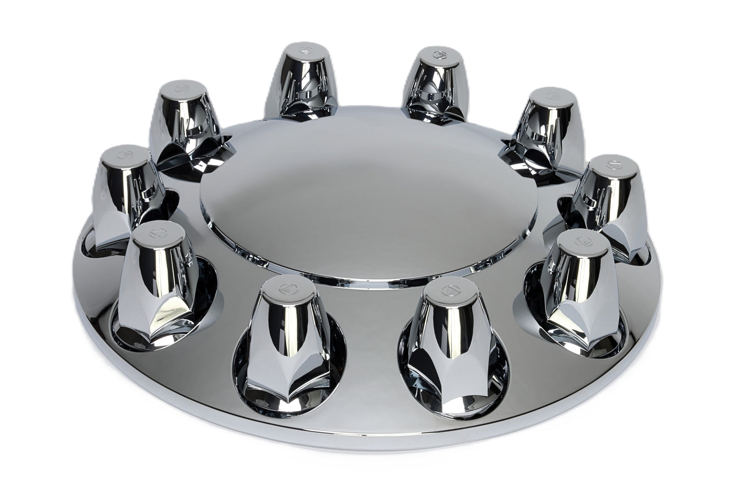 ABS Front Axle Cover Kit with Non-Removable Cap, 10 Lugs, 33mm, Threaded