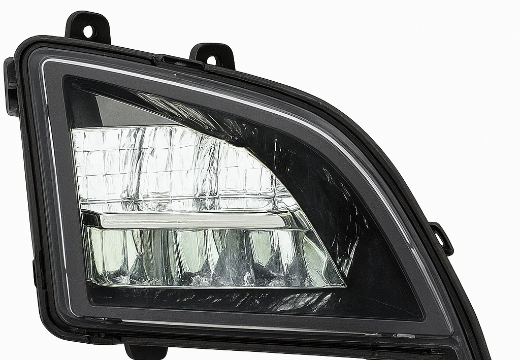 Passenger Side, Fog Light, Black Housing, LED