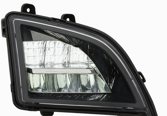 Passenger Side, Fog Light, Black Housing, LED