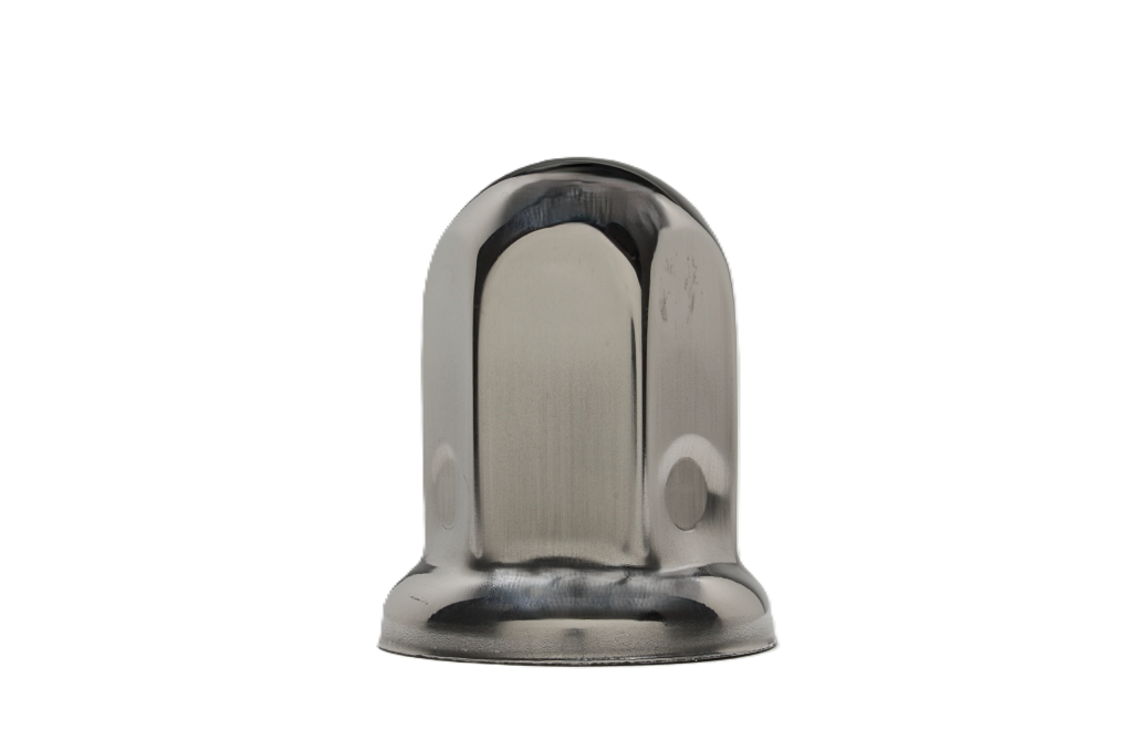 Nut Cover, 33mm Diameter, 64mm Height, Tall Boy, with flange, Stainless Steel