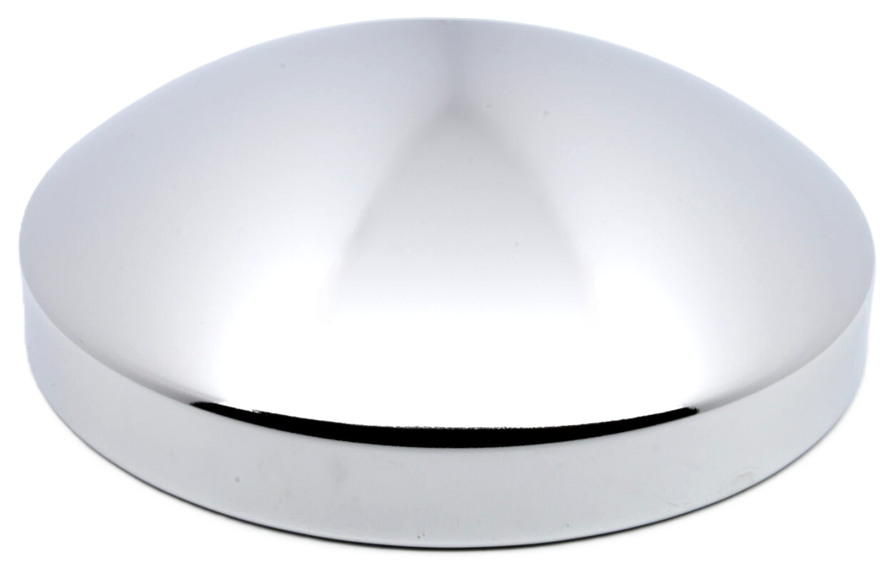 Rear Hub Cap, 8'' ID, 2.75'' Height, Chrome, Baby Moon