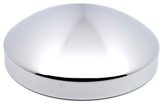 Rear Hub Cap, 8'' ID, 2.75'' Height, Chrome, Baby Moon