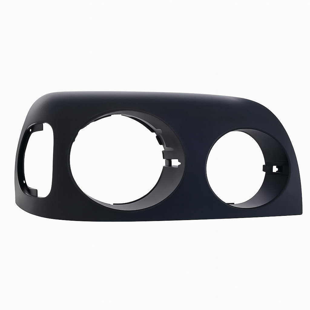 Passenger Side Headlight Bezel, Gloss Black