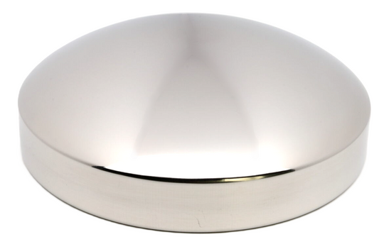 Rear Hub Cap, 7.25'' ID, 2.63'' Height, Stainless, Baby Moon