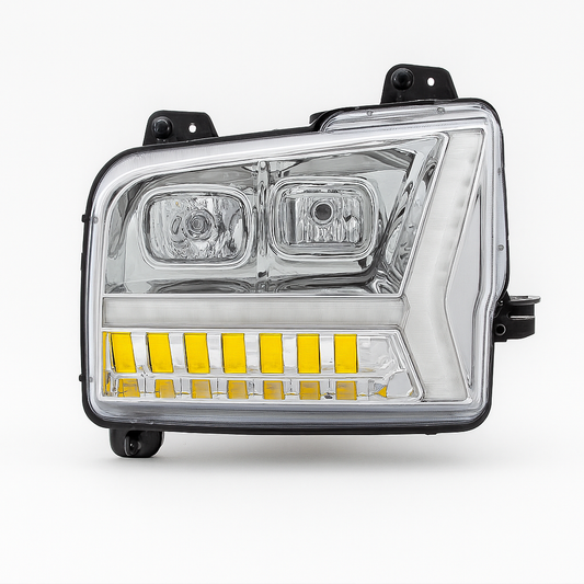 Driver Side, Chrome, LED