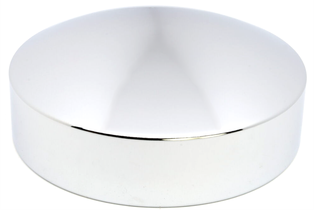 Rear Hub Cap, 6.5'' ID, 2.5'' Height, Chrome, Baby Moon