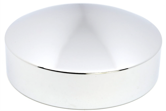 Rear Hub Cap, 6.5'' ID, 2.5'' Height, Chrome, Baby Moon